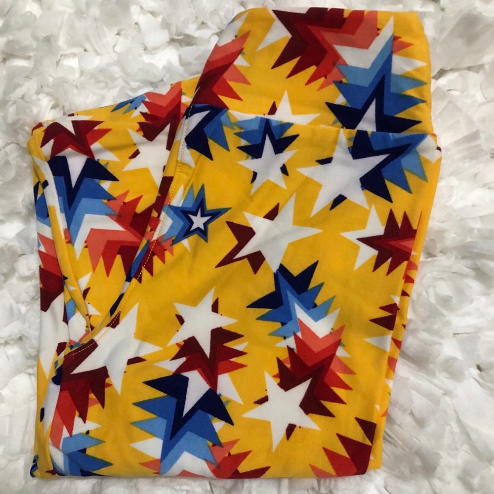 LulaRoe Leggings Tween Fourth of July